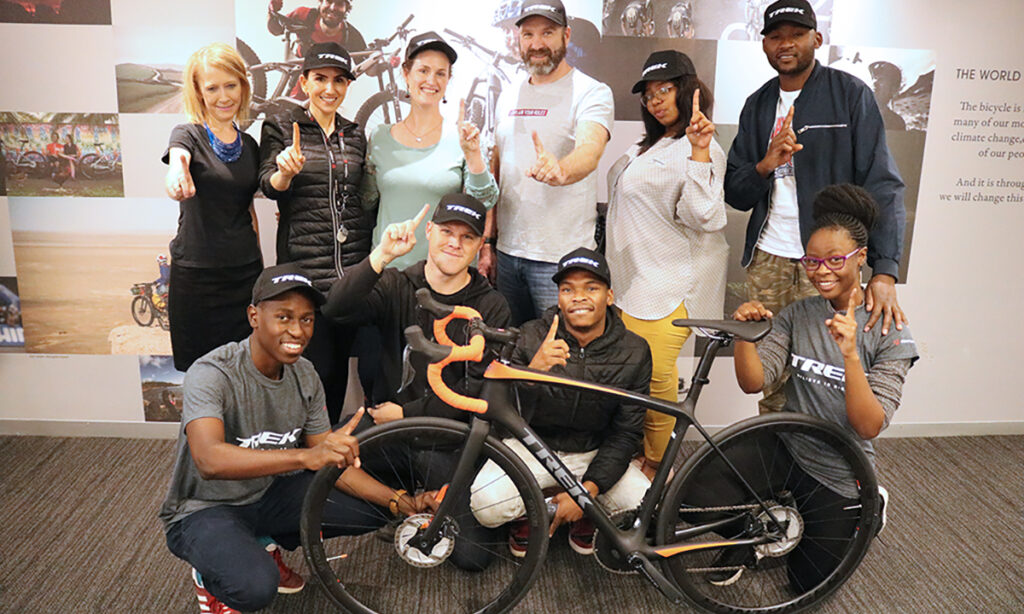 IMS Team celebrating landing the Trek SA account