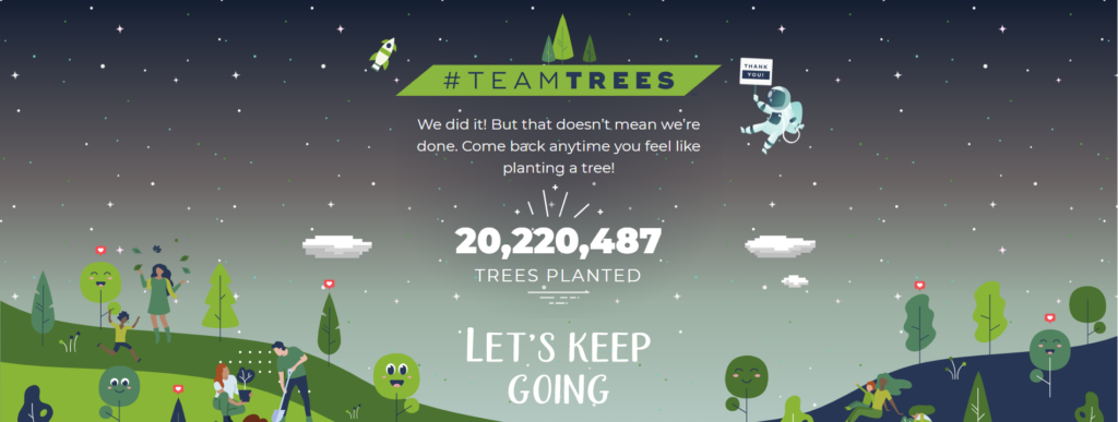 team trees ad banner