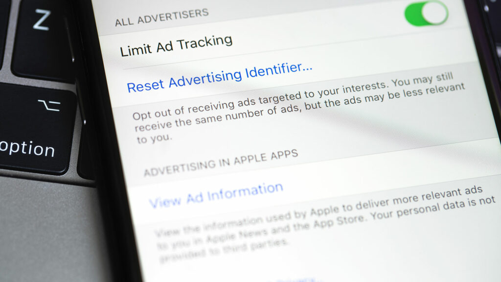 smartphone showing google advertising dashboard