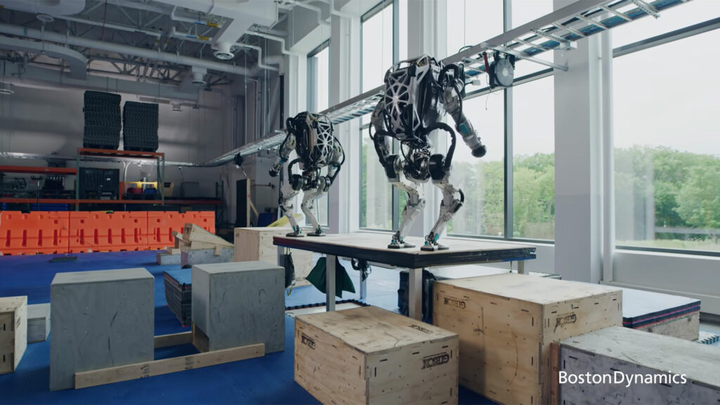 Boston dynamics atlas doing parkour
