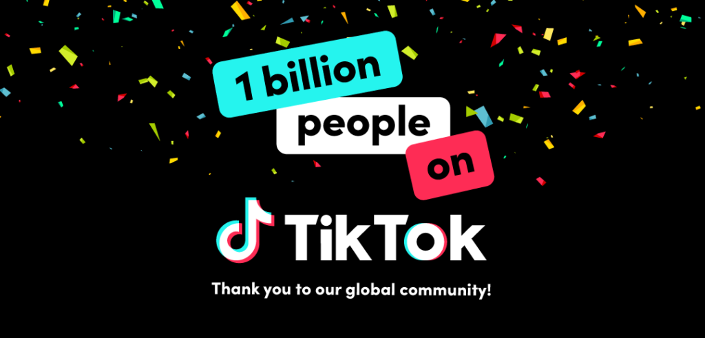 TikTok 1 billion users