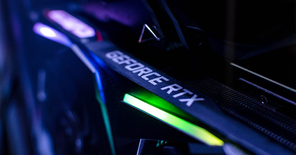 Nvidia Geforce RTX graphics card GPU