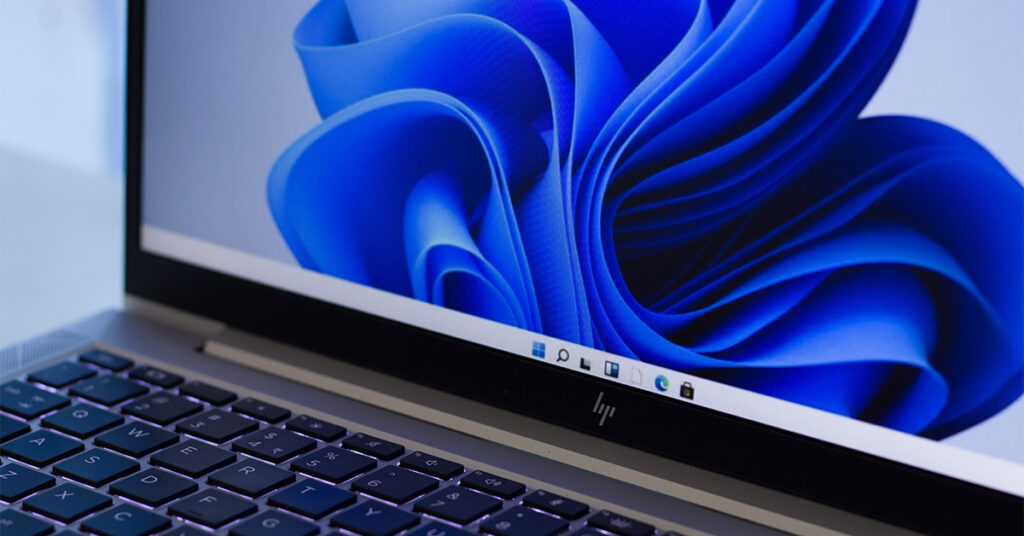 Laptop with Windows 11 OS installed