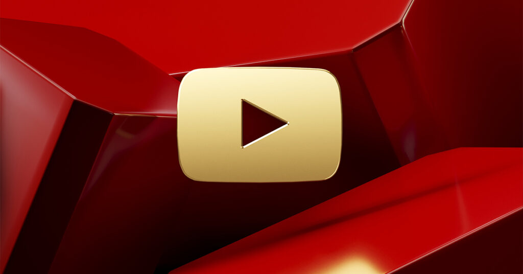 YouTube golden play button